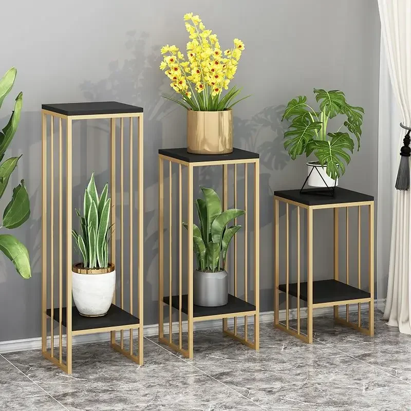 Konsolen tische nordische Schmiedeeisen Blumentopf Rack Wohnzimmer einfache Balkon nach Hause grüne Blumen regal Regal Pflanze Mueble Salon