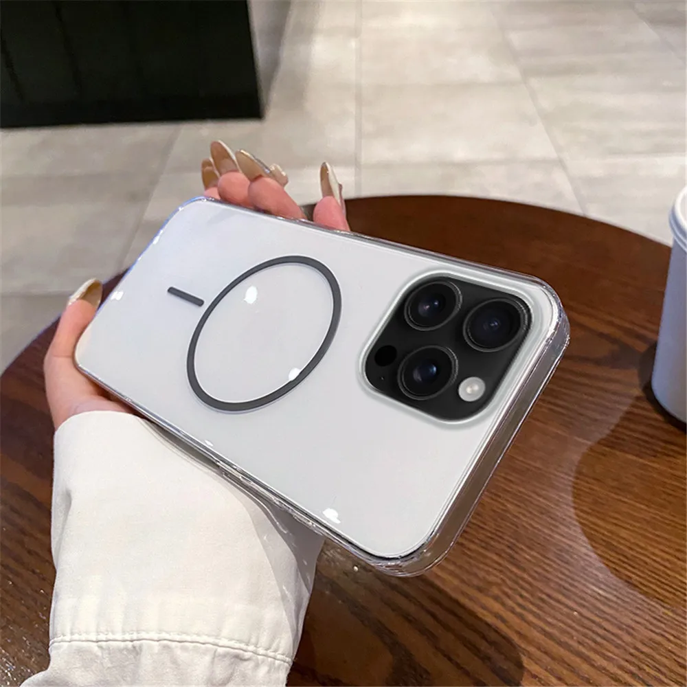 Luxury Transparent Wireless Charging Phone Case