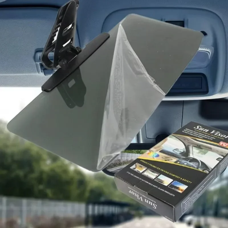 Universal Car Sun Visor With Polarized Glare Protection Driver's Anti-Glare Mirror Visor Portable Foldable Car