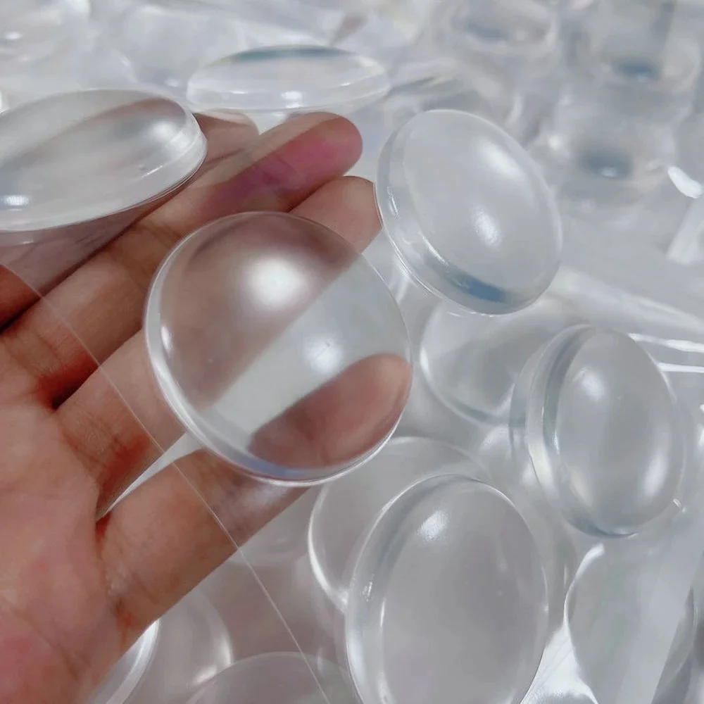Door Handle Bumper Protective Plug 6/1pcs Transparent Silicone Wall Protector Non-slip Round Door Stopper Muffler Self-adhesive silicone door stopper door stopper bumpers door stopper