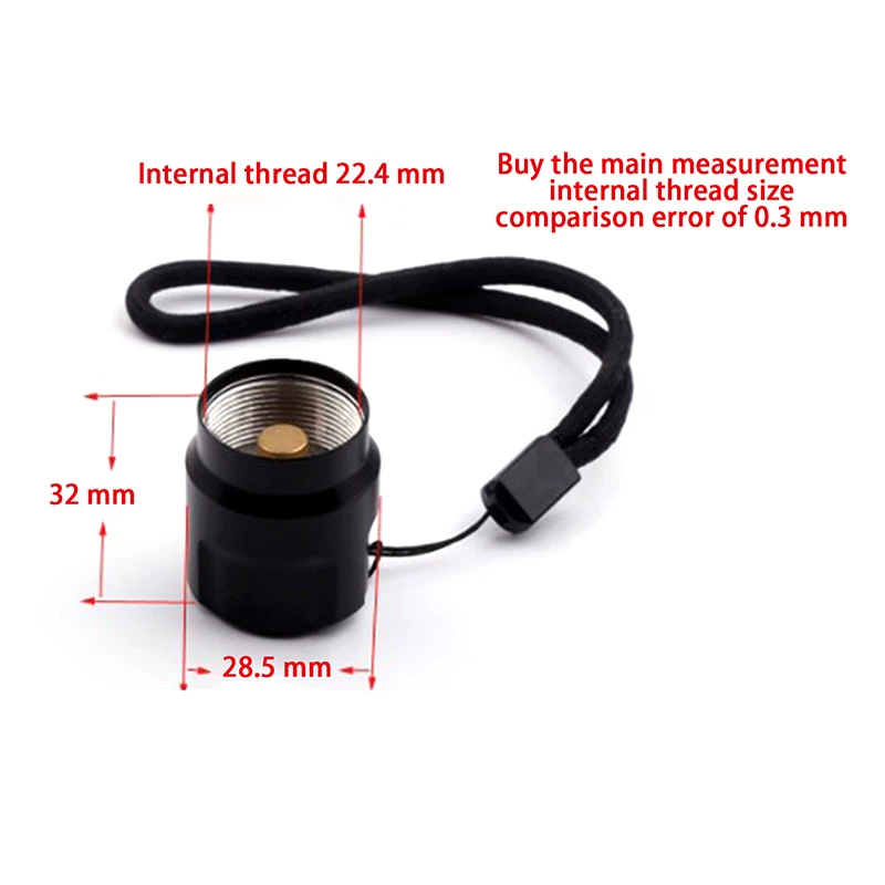 High Quality C8 Q5 Black Flashlight Switch Assembly Tail Accessories Torch Tail Switch Set DIY Accessories Flashlight switch