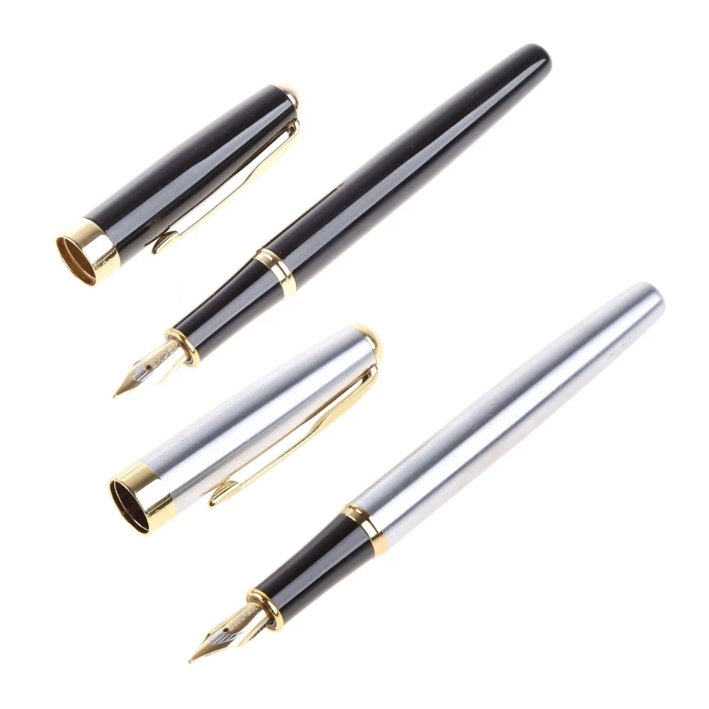 BAOER 388 블랙 메탈 만년필 Nib Medium Dropship