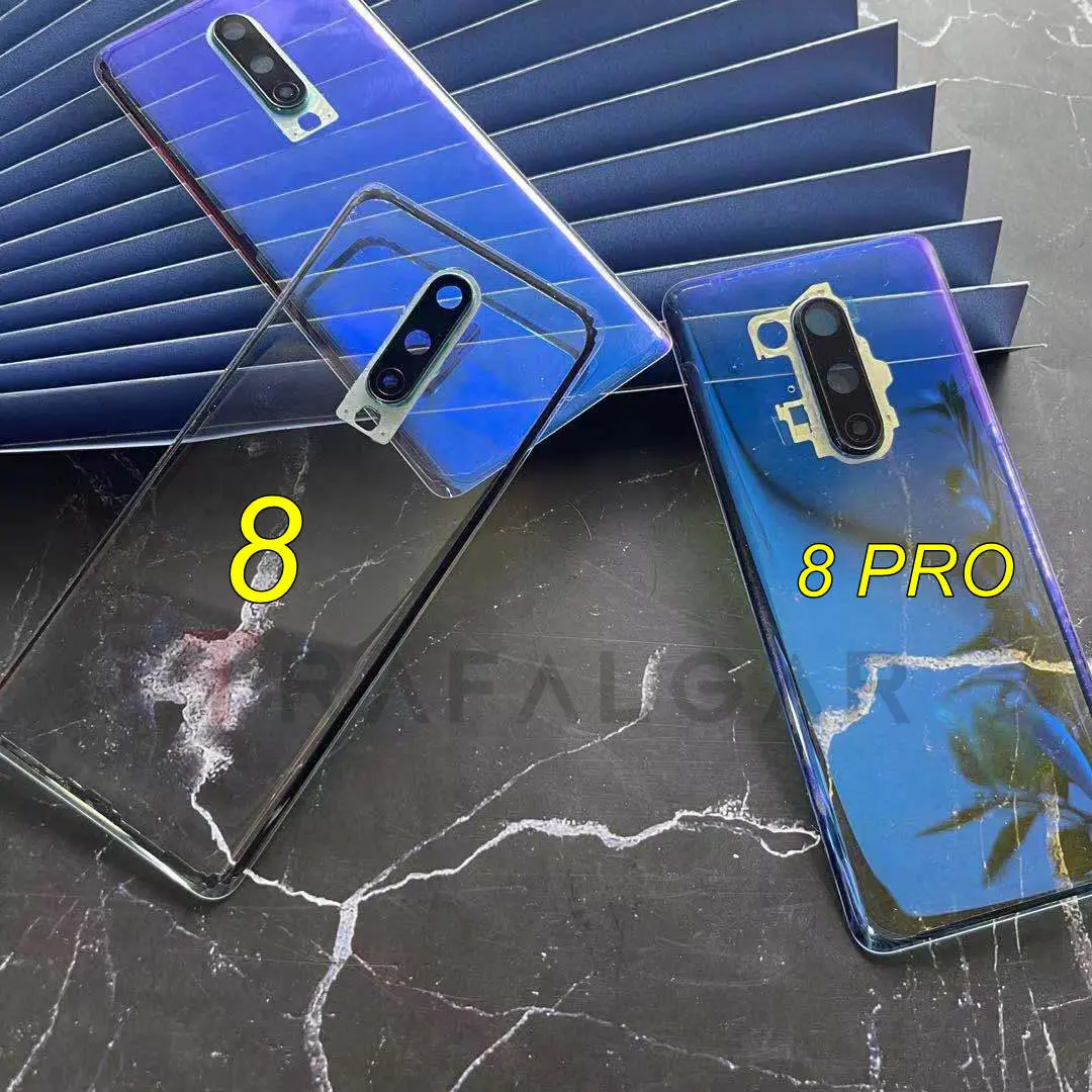 トラファルガークリアガラスoneplus 8プロ8tバッテリーカバー