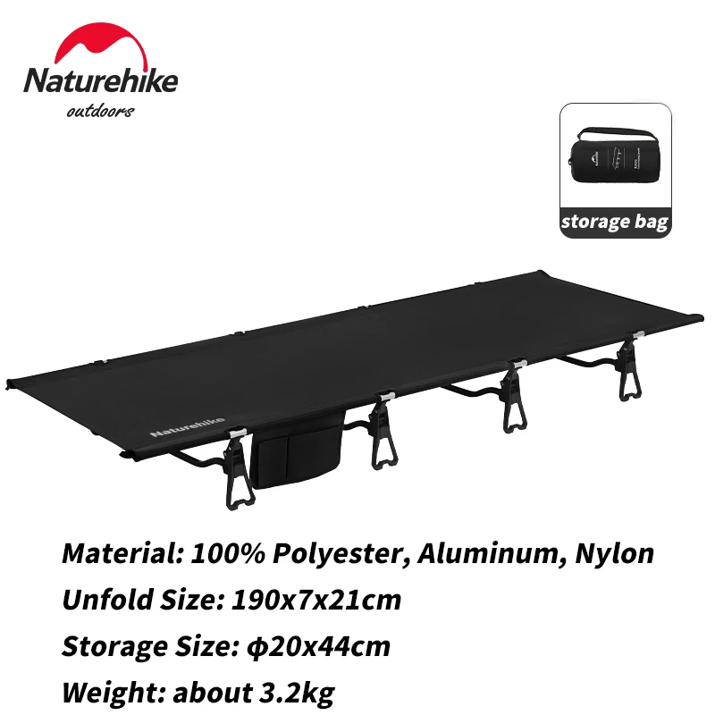 thumbnail image 1 of Naturehike-cuna plegable portátil para acampar, tienda compacta ultraligera para exteriores, cama para dormir para acampar, viajar, mochilero y senderismo, 1 of 4