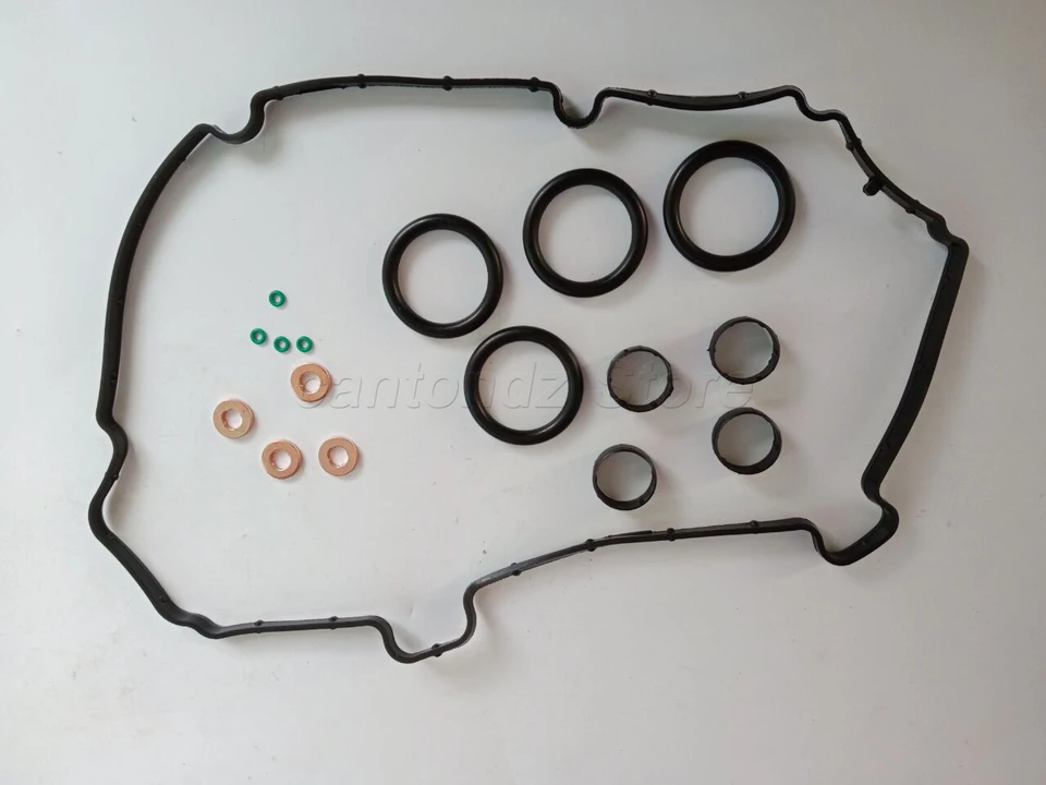 Set Guarnizioni Iniettore Carburante + Rondelle + O-ring 1204698 Per Ford Fiesta 1.4 TDCi (2001-2008)