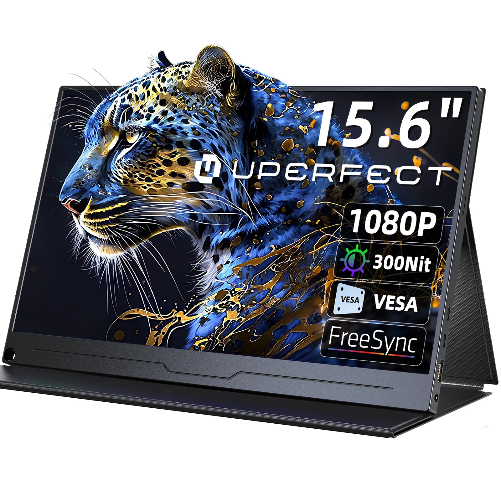 UPERFECT 15,6 Zoll LCD-Monitor Tragbarer ultradünner 1080P IPS FHD USB Typ C Display für Laptop Telefon XBOX Switch PS5 Gaming-Bildschirm