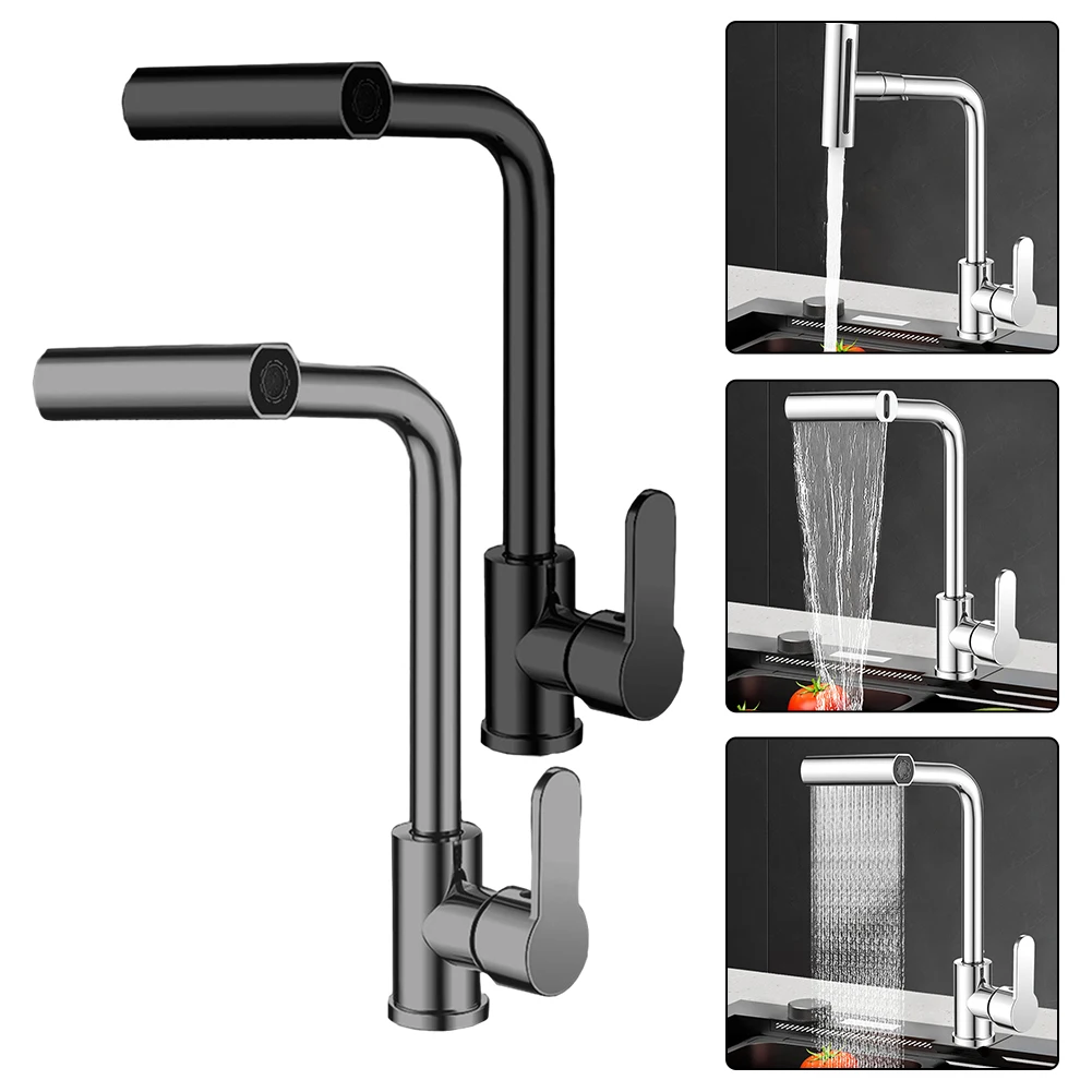 

Kitchen Faucet Stainless Steel 360° Rotating Hot Cold Water Sink Mixer Adjustable Kitchen Tap Home Bathroom Parts