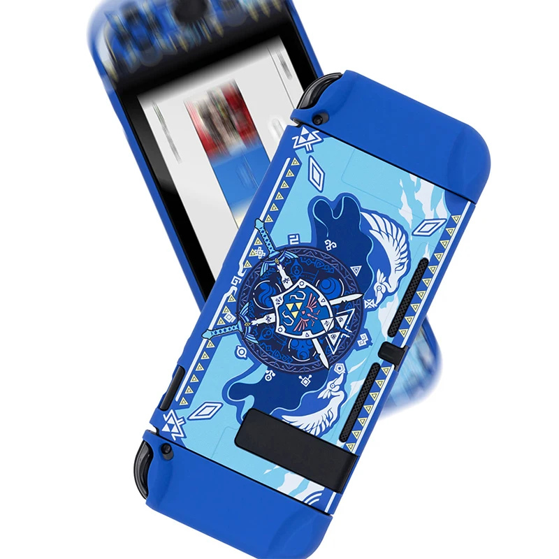 

Game Sword Switch Protective Shell Hard PC Cover Anti-fall Case Blue for Nintendo Switch Joy-Con Controller Switch Accessories