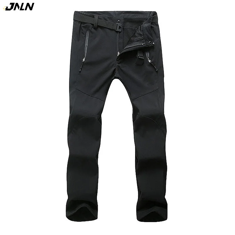 

JNLN Winter Fleece Women Pants Hiking Climbing Camping Waterproof Work Pants Outdoor Sports Mountaineering Skiing Warm Trousers