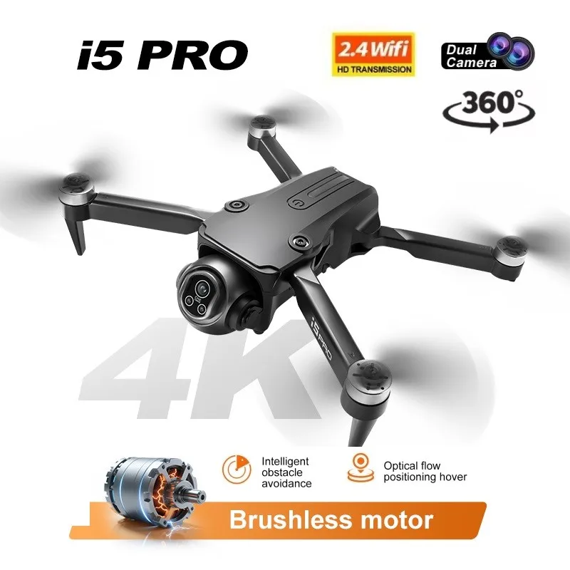 Drone i5 PRO 4K HD WiFi FPV avec évitement d'obstacles 360°