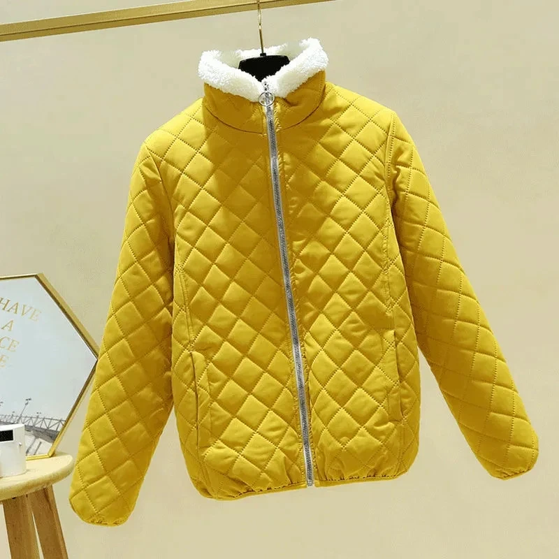

2023 New Lamb Fleece Cotton Coat Fashion Loose Casual Women's Jacket Elegant And Warm Temperament Versatile Female Outerwear