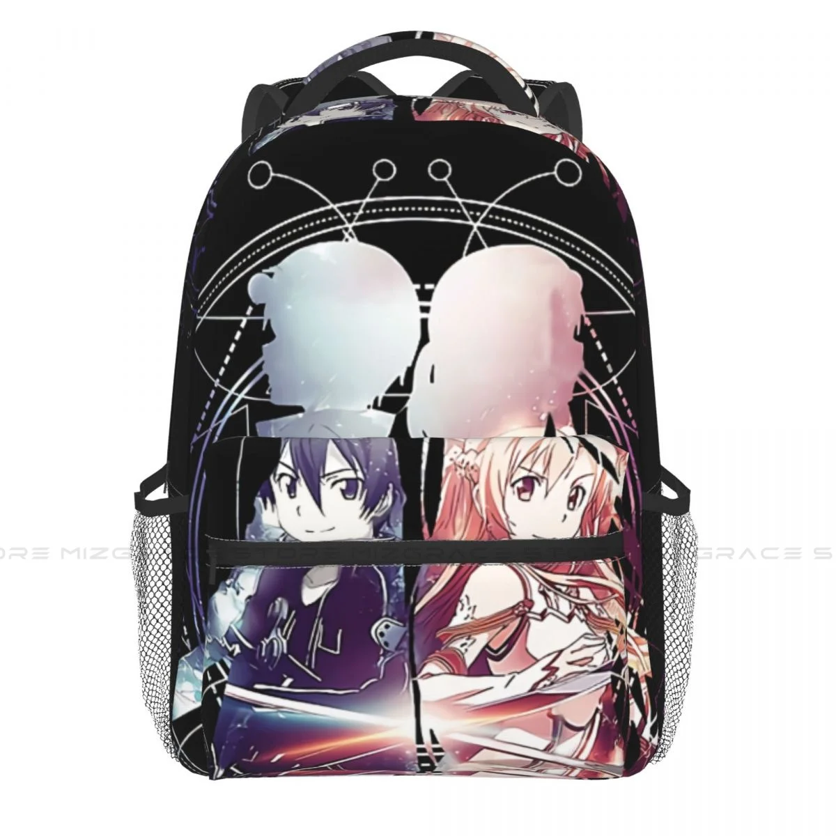 

Large Capacity Casual School Bag Sword Art Online Kirito Asuna Travel Laptop Backpacks Multifunctional Soft Rucksack Teenager