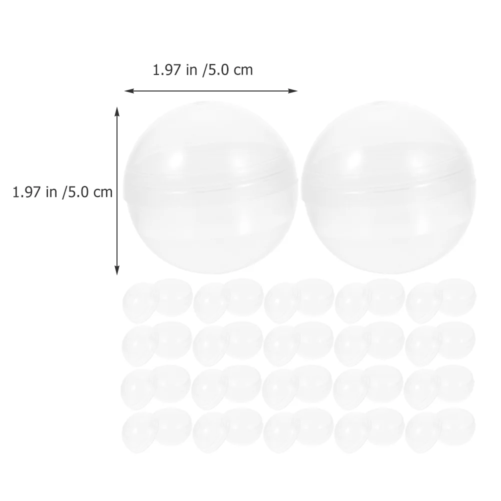 

Machine Clear Plastic Ball Containers Vending Balls Mini Empty Fillable Gumball Candy Container Round Ornaments Prize Toy Claw