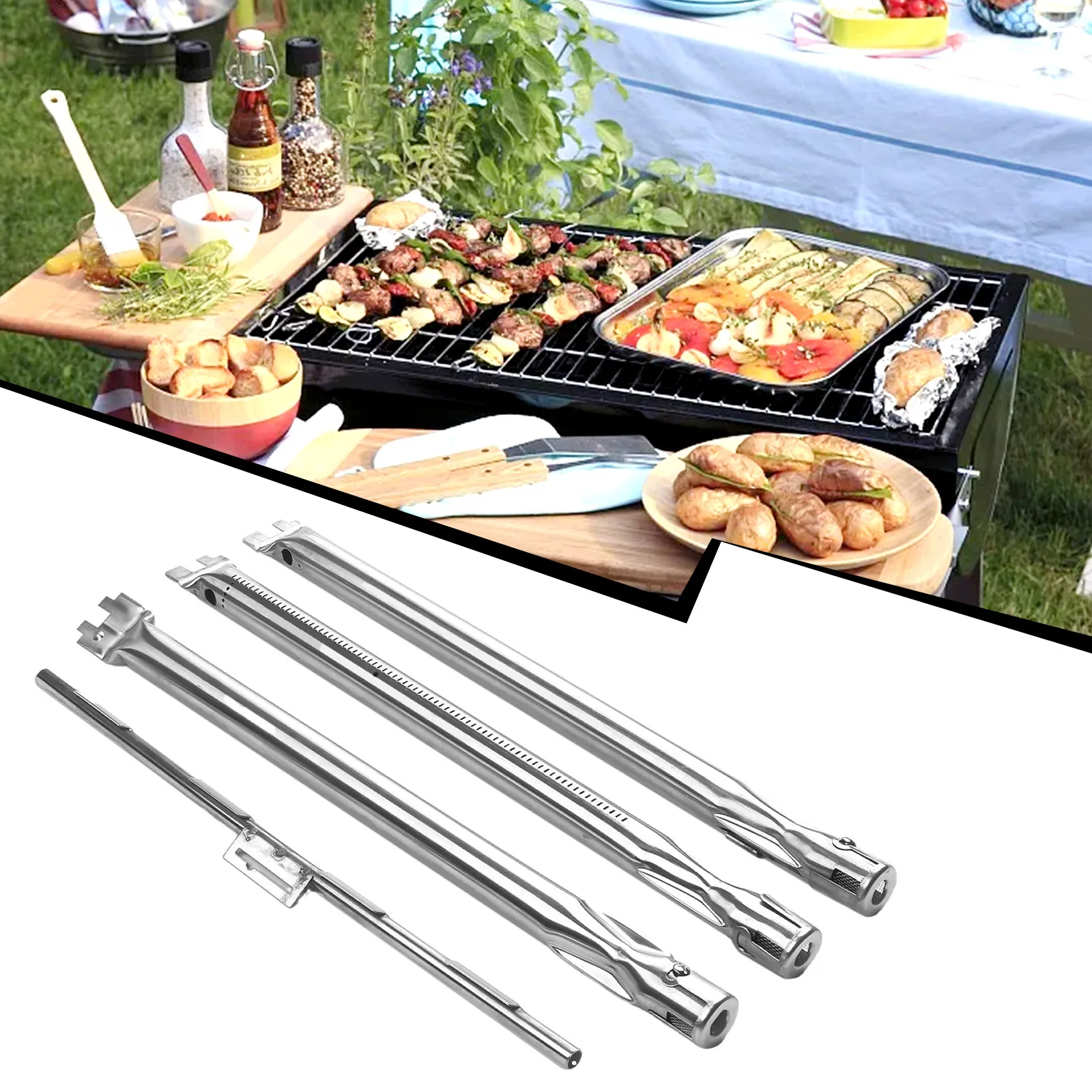 Stainless Steel Burner 46cm Grill Burner Tube Spare Parts For Weber Spirit 300-Series Grill