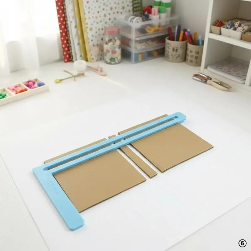 Kit di 6 strumenti per rilegatura e scrapbooking per principianti, facile da usare, ottimi stencil, guida per il taglio, può essere trasformato in un quaderno - immagine 6