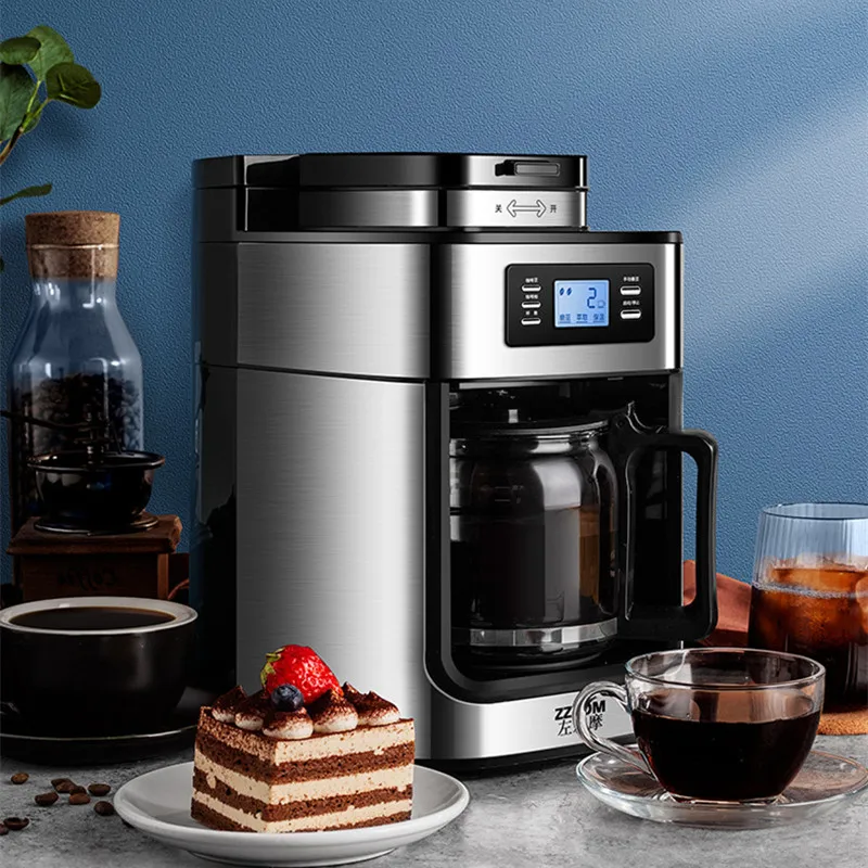 1000w Coffee Makers American Coffee Machine Household Automatic Drip Coffee  Machine Thermal Insulation Grinding Beans Brewing - Coffee Makers -  AliExpress