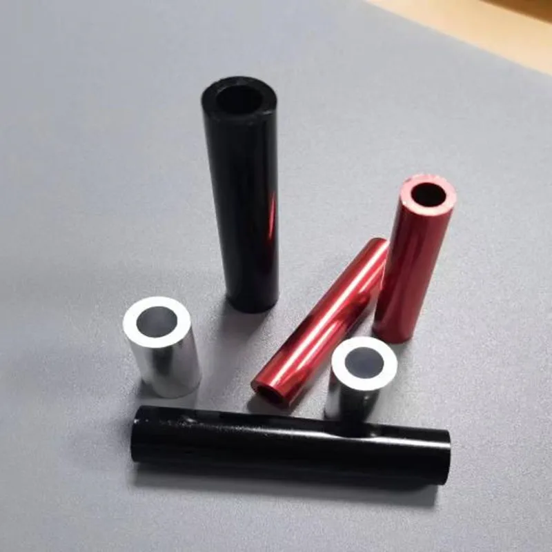 Alumium tube 10pcs M3 M4 M5 M6 m8 *2 to 50mm Aluminum washer bushing round hollow no thread standoff spacer