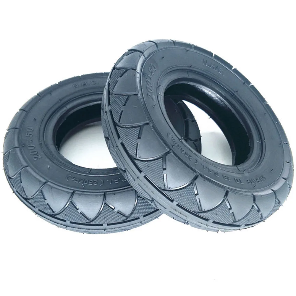 

200x50 Electric Scooter Wheelchair Wheels Tyre 8x2 Inch Solid Tire And Alloy Wheel Hub For Gas Scooter Electric Scooter Vehicle