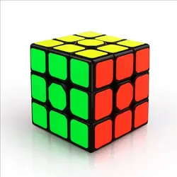 QIYI Speed Magic Cube Puzzle - Educational Toy with Black Stickers (3x3)
