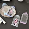 Transparent umbrella Snowflake 3 inch pvc student card cover star storage card cover 3