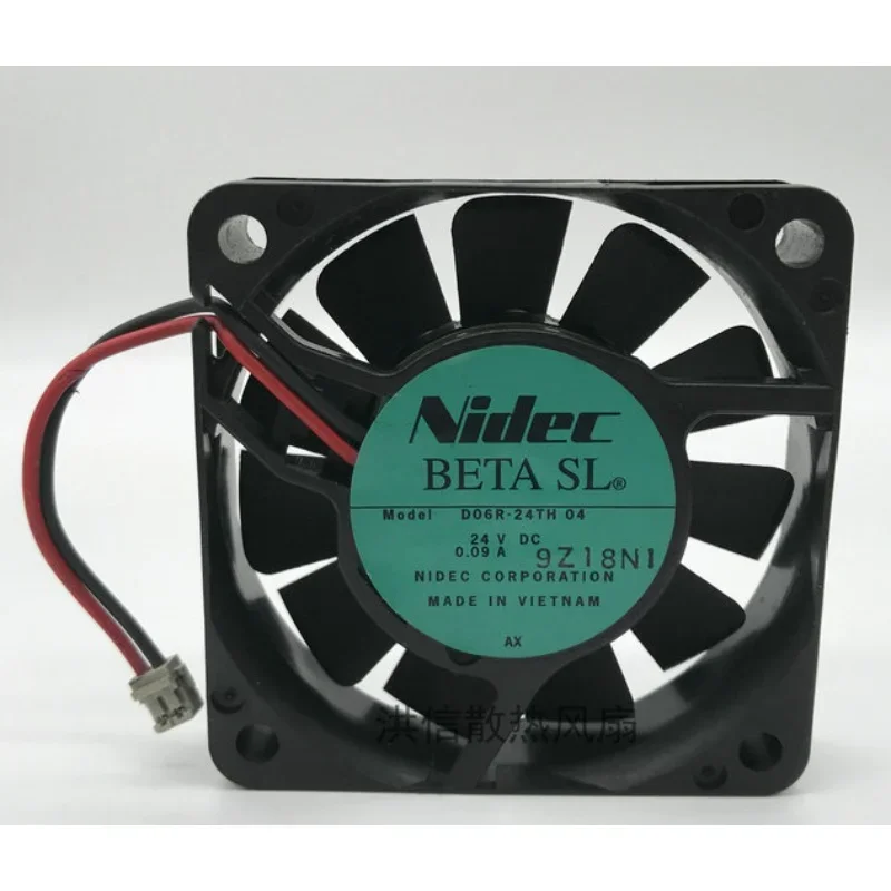 Новый вентилятор для Nidec BETA SL D06R-24TH 04 24V 0.09A 6cm копировальный вентилятор для принтера 60 × 60 × 15 мм