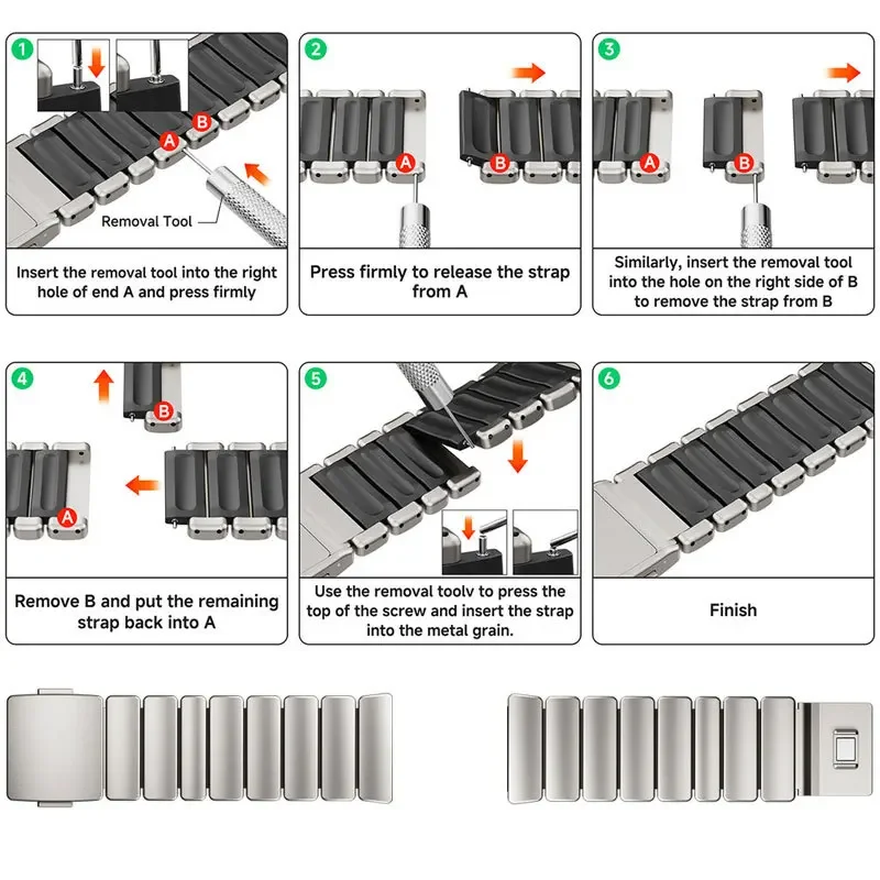 Titanium Metal Silicone Magnetic Band - Sport Strap Rubberband Accessories