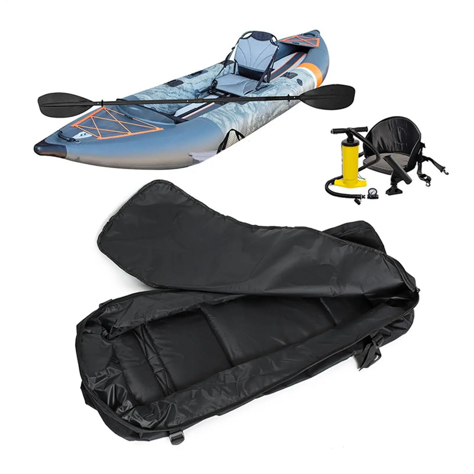 Inflatable Kayak Carrying Bag Adjustable Dry Bag For Paddle Boarding Waterproof Carrier Towel Storage For Camping Fishing Beach