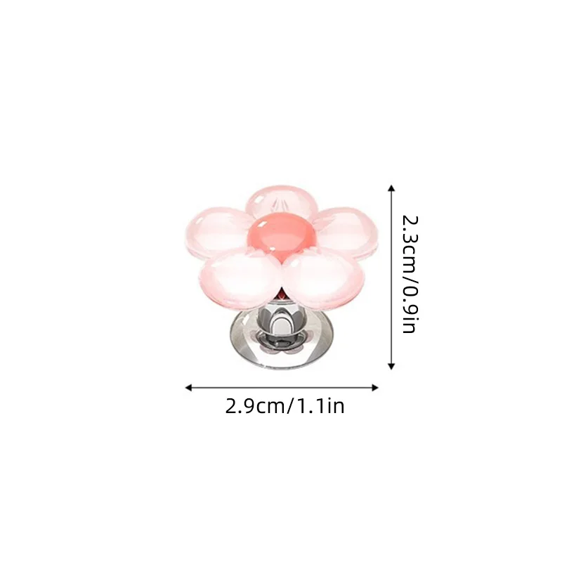 2pcs Flower Type Toilet Presser Bathroom Toilet Press Button Water Tank Buttons Nail Protector Cabinet Drawer Door Handles