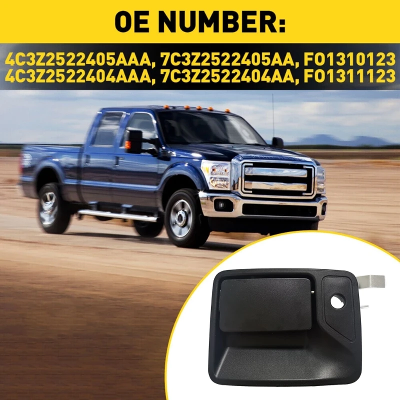 

Replacement Exterior Door Handle with Keyholes Driver Passenger Handle