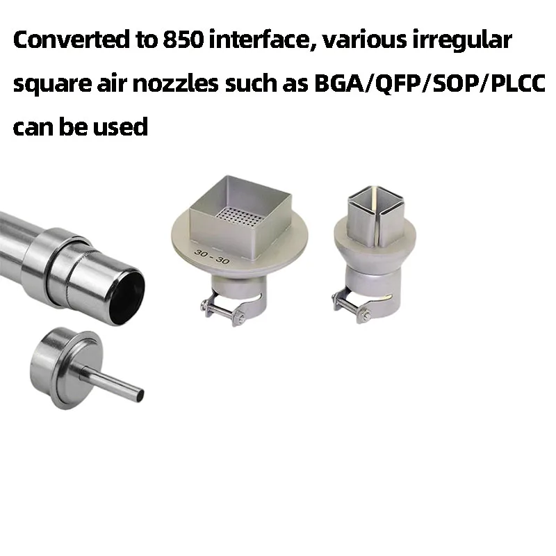 861DW 856AE Hot Air Gun Convert To 850 Air Nozzle Adapter Can Be Installed with A Diameter of 850 Series Nozzle
