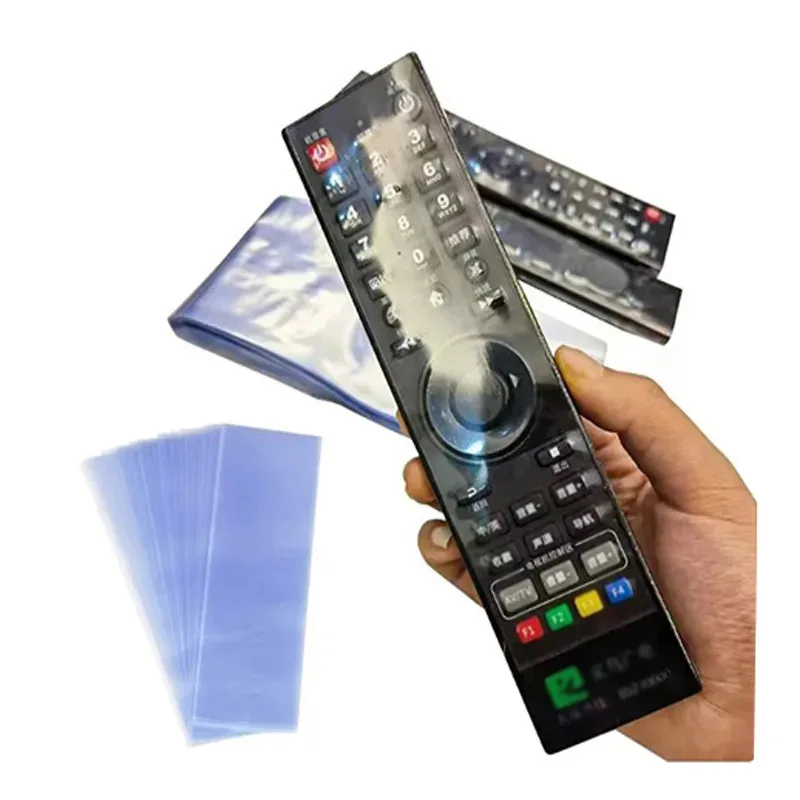30-150pcs transparent shrink film bag anti-dust protective case cover for TV air conditioner remote control shrink plastic – Detail 1