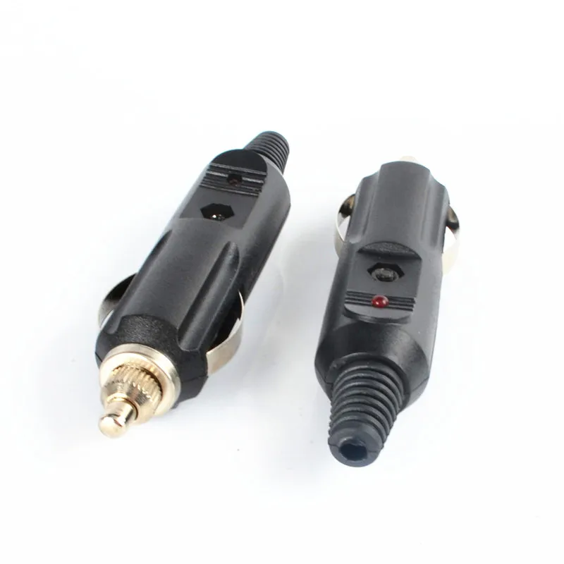 2pcs Car Cigarette Lighter Plug Adapter LED Fuse 12V 12 Volt DC