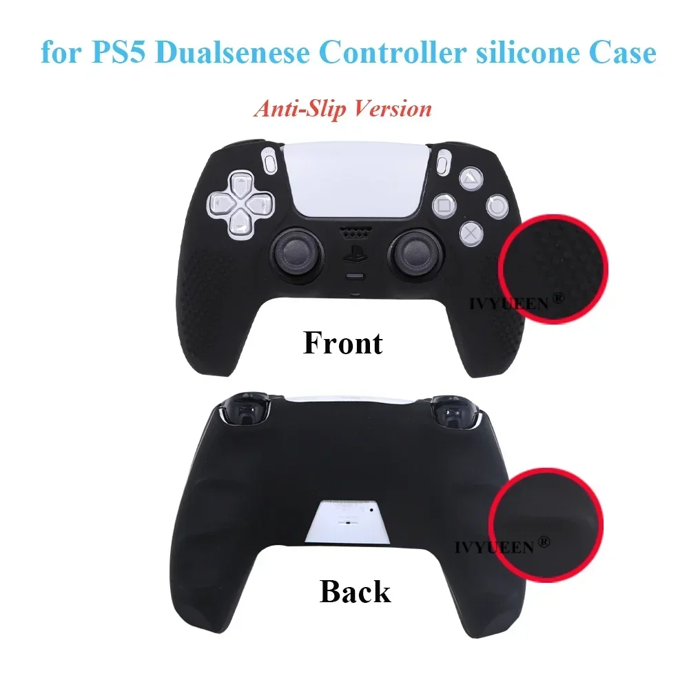 Studded Anti-Slip Protective Silicone Controller Skin with Thumb Grips