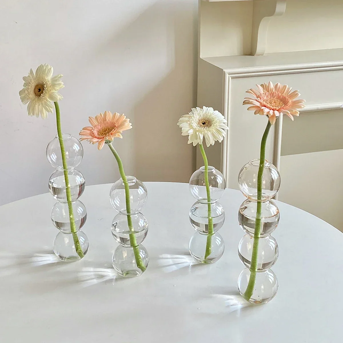 Creative Glass Bubble Vase Transparent Decoration