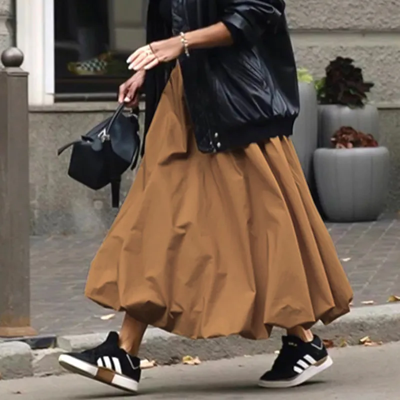 ONLY Onlzora Dames Plooirok Lange Elegante Rok (1-pack)