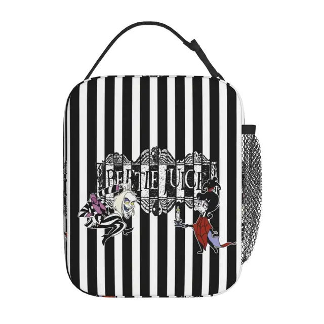 Filme beetlejuice e lydia isolado saco de almoço para piquenique ao ar  livre dos desenhos animados tim burton filme de terror térmico refrigerador  lancheira crianças - AliExpress