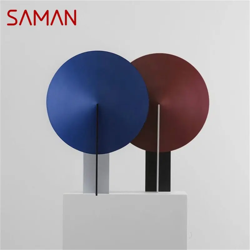 

SAMAN Contemporary Simple Table Lamp LED Desk Lighting for Home Bedroom Decoration
