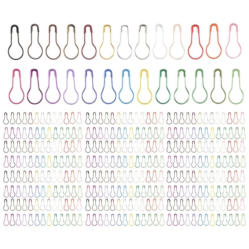 벌브 조롱박 핀, 금속 카라바시 핀, 배 모양 핀, 뜨게 스티치 마커, 바느질 의류, DIY 공예 제작, 1000 개