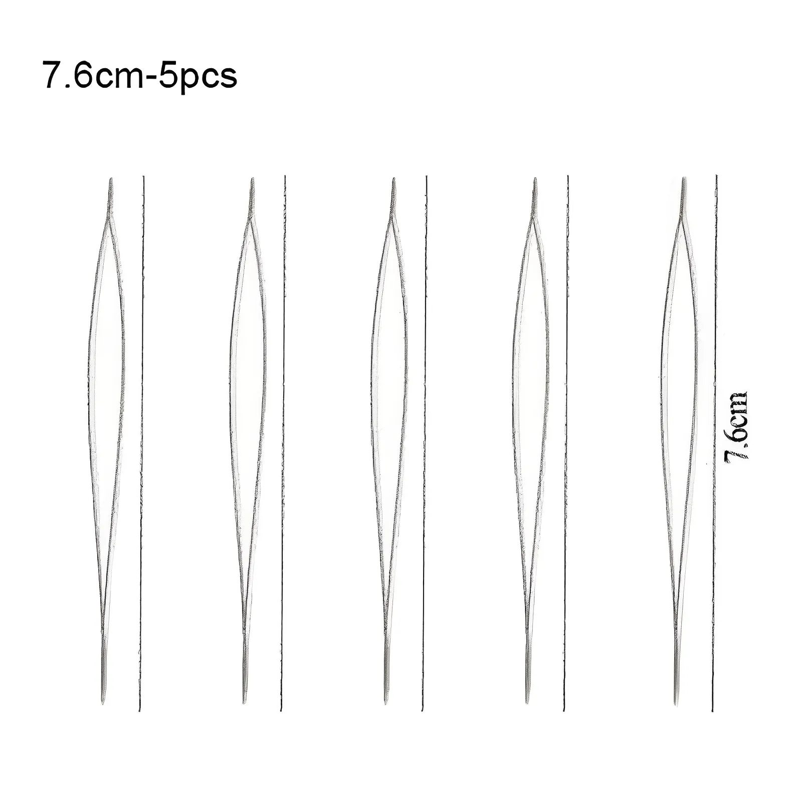 5PCS Open Curved Beading Needles Pins Jewelry Making Tools Stainless Steel  Needle for Bead Threading Pins DIY Necklace Bracelet - AliExpress