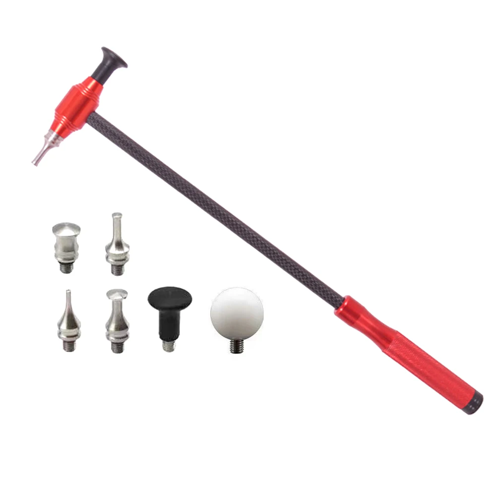 

Carbon Fiber Sheet Metal Hammer With 5 Tips For Car Dent Repair Tool