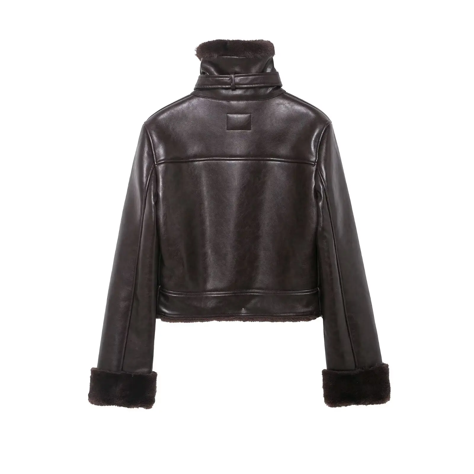 Women Leather Jacket 2025 New Autumn Winter Fashion Double-Sided Wear Coat Female Faux Fur Warm Outerwear Casual New In Jackets