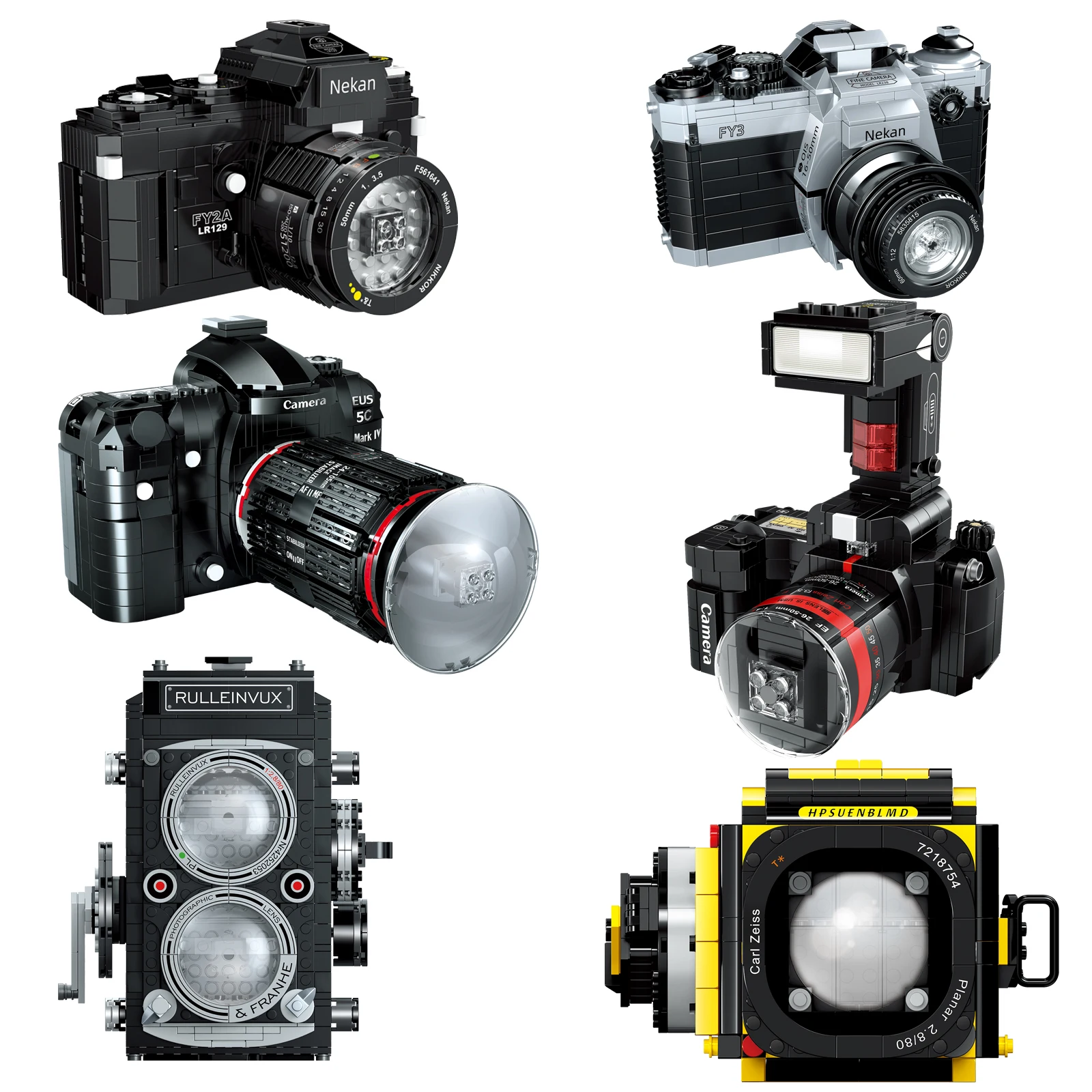 

Popular Creative Digital Camera Building Blocks DIY Plastic Bricks Children Toys Fun Kids Birthday Gifts 00844 00845