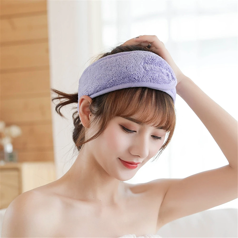

Adjustable Headbands Makeup Hair Bands Wash Face Hair Holder Soft Toweling Headbands Head Wrap for Women Girls Hair Accessories