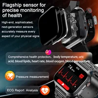 2026 New Health Analytics Smart Watch Uric Acid Blood Lipids Body Fat Monitoring ECG+PPG Bluetooth Call Smartwatch Men Women - Image 6