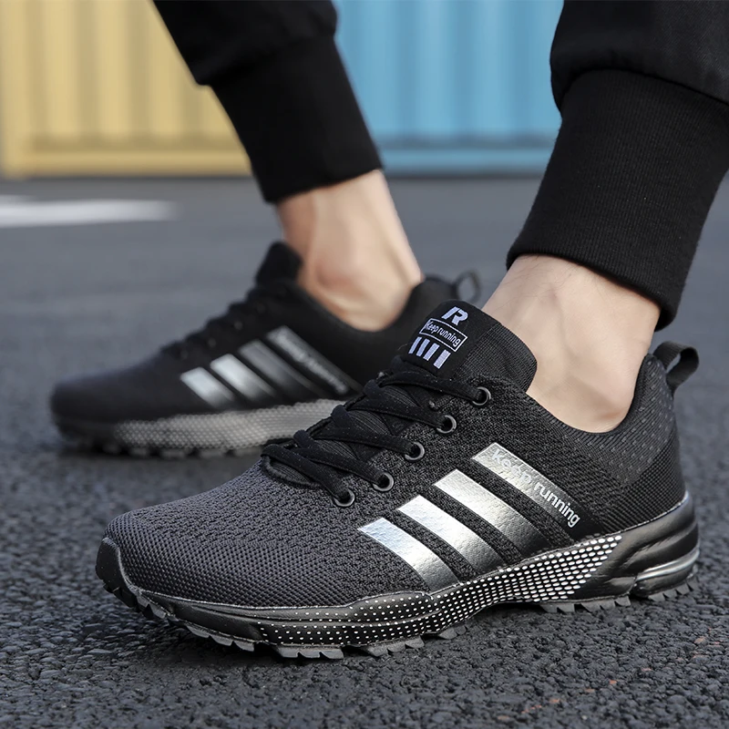 

Men Running Shoes 2023 New Outdoor Mesh Breathable Hiking Sports Shoes Women Lightweight And Comfortable Jogging Training Shoes