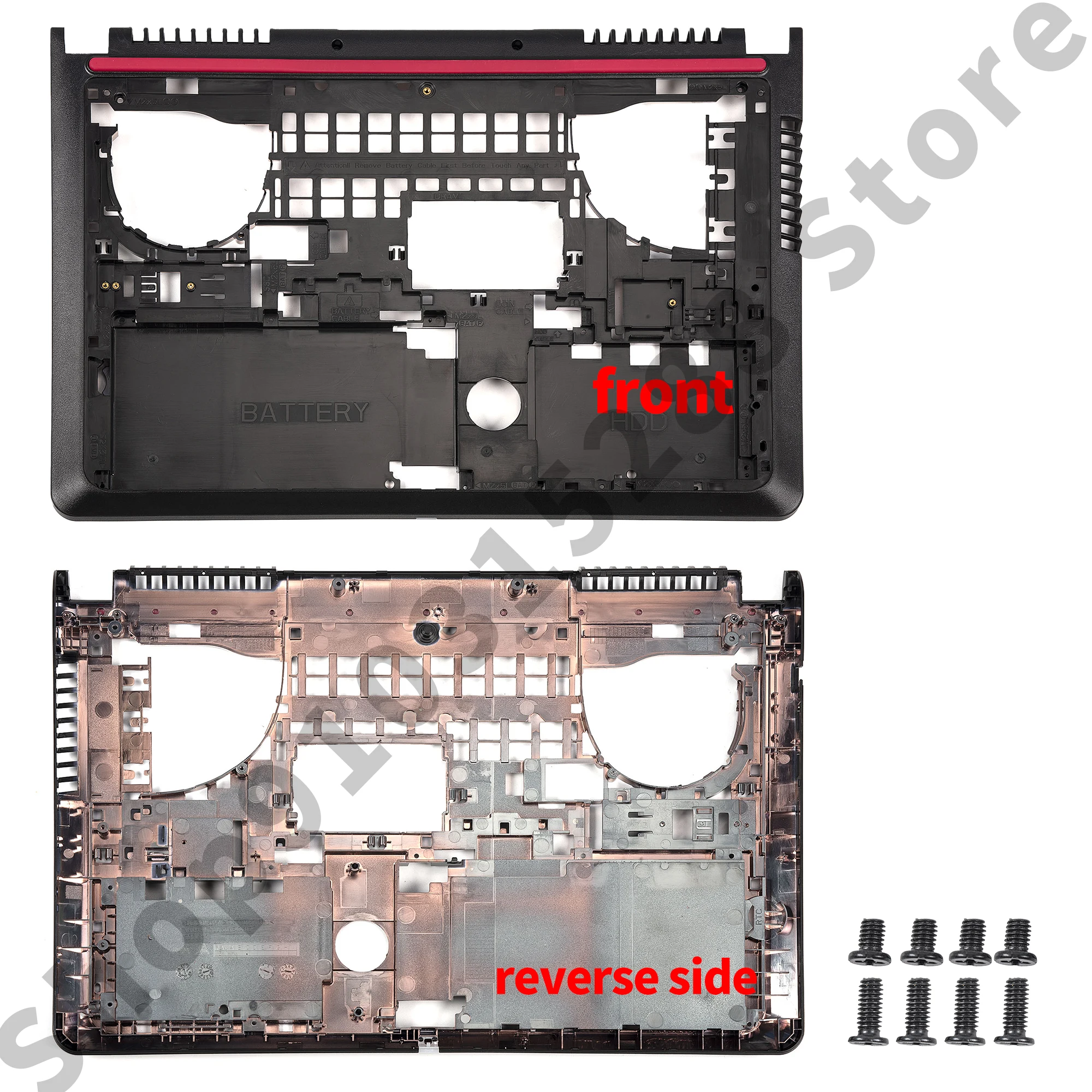 New LCD Back Cover For Dell Inspiron 15 7000 7557 7559 7557 P57F 01D0WN Bottom Case Palmrest Hinges Laptop Repair Parts
