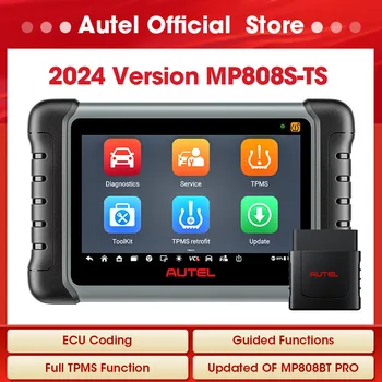 Autel MaxiPRO MP808S-TS 자동차 진단 도구, 온라인 ECU 코딩, TPMS 자동차 스캐너, 액티브 테스트 스캔 도구, PK MP808BT PRO
