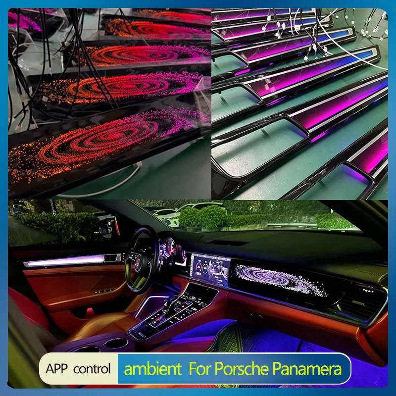 Lampe étoile romantique pour Porsche Panamera 971, ombre dynamique, lumière  ambiante, remplacer les escales intérieures, lampe, 2018-2023