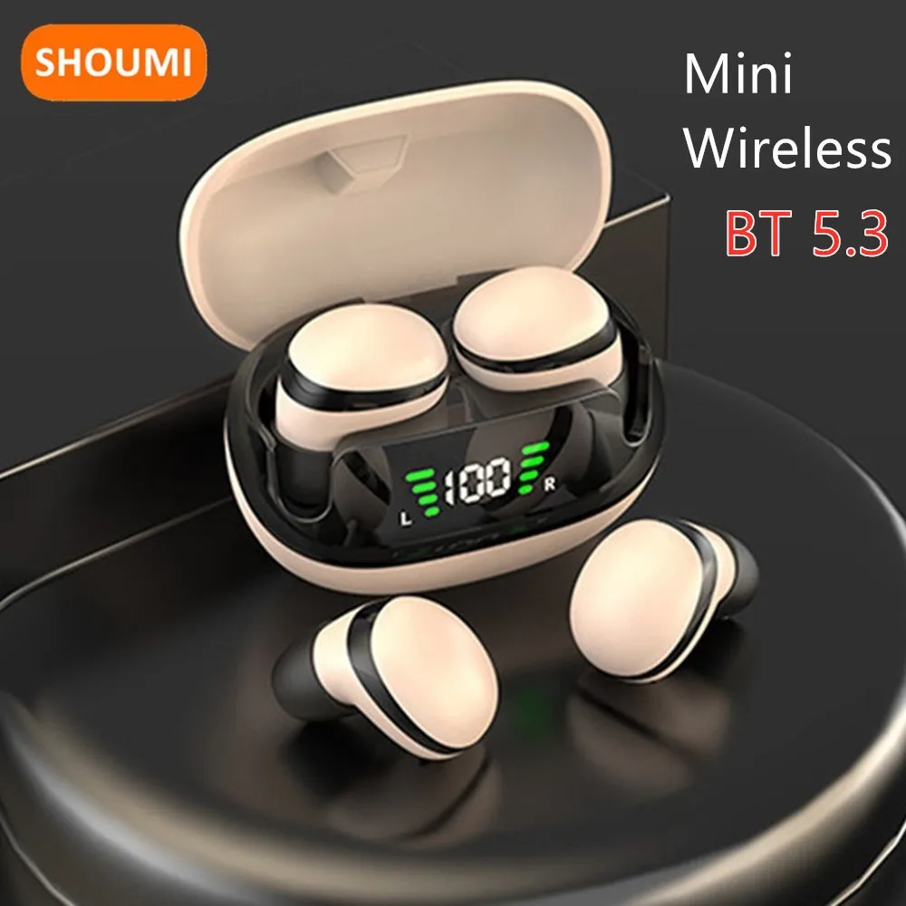 Shoumi Sleeping Earbud Superpods Auricolari Wireless Economici Mini Auricolari Bluetooth Sottili Auricolari Tws Leggeri Con Microfono