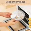 50/100PCS Repeatable Aluminum Foil Insulation Covers - Eco-Friendly Kitchen Food Covers for Bowls & Dishes Storage for Kitchen 4